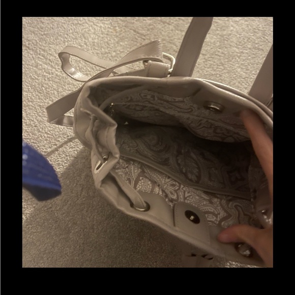 Light gray book bag purse - Picture 2 of 2